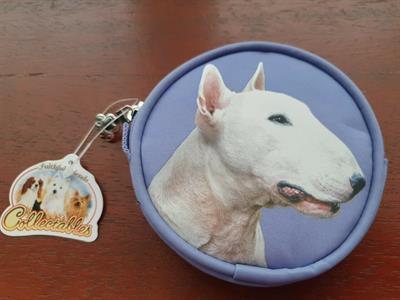 English Bull Terrier Dog Coin Purse - Lilac